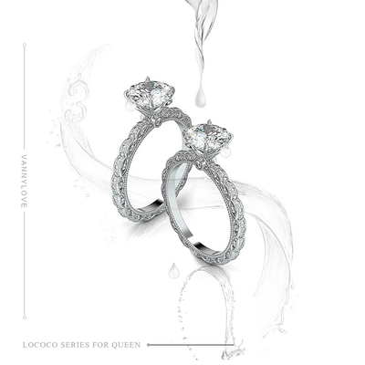 梵尼洛芙珠宝洛可可女王系列 以清晨露珠为灵感，镌刻永恒爱意