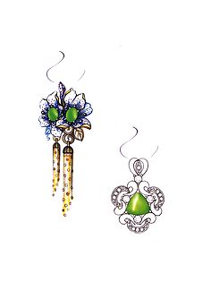 首饰手绘 指尖的艺术与灵感的绽放